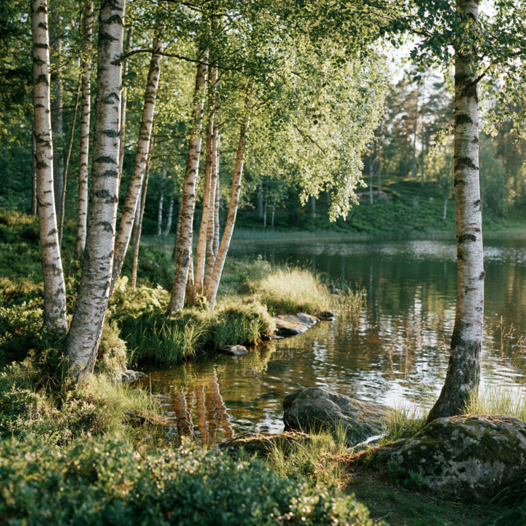 Trees by the water